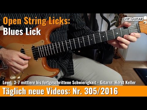 ✪ Open String Licks ►Blues Lick