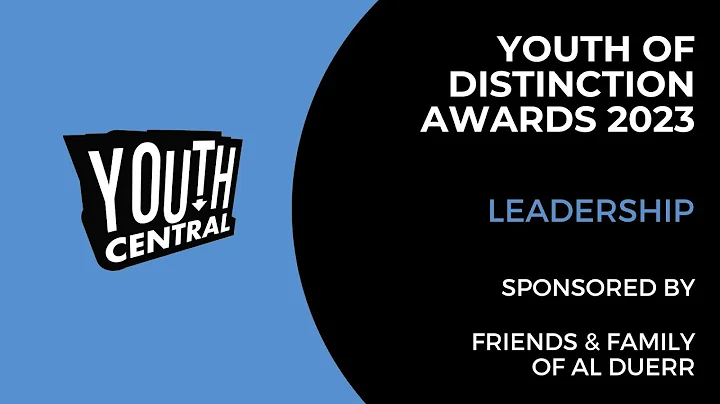 Youth of Distinction Awards 2023 Leadership Award
