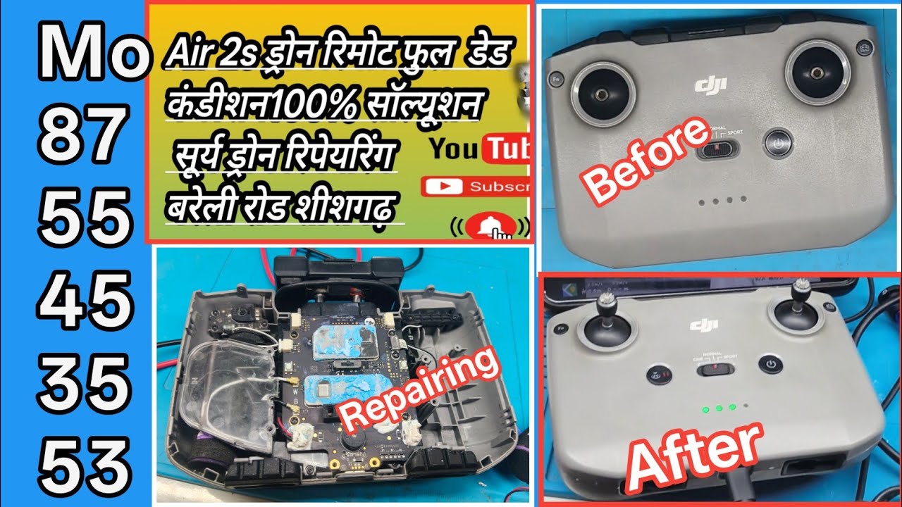Air 2s remote 4550 IC repair full shot motherboard repair dji