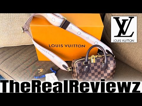 Louis Vuitton Monogram Speedy Bandoulière 20 Black Strap Unboxing & Review  