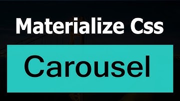Materialize Css - Carousel