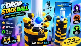 Drop Stack ball game is live 🔴 #game #challenge screenshot 2