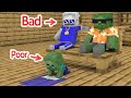 Monster School : Baby Zombie Boy and Bad Gangster - Minecraft Animation