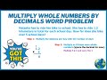 Multiply Whole Numbers By Decimals Word Problem