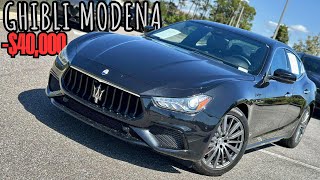 Used Maserati Ghibli Modena Q4 With Only 5,000 Miles Gets Major Depreciation Discount