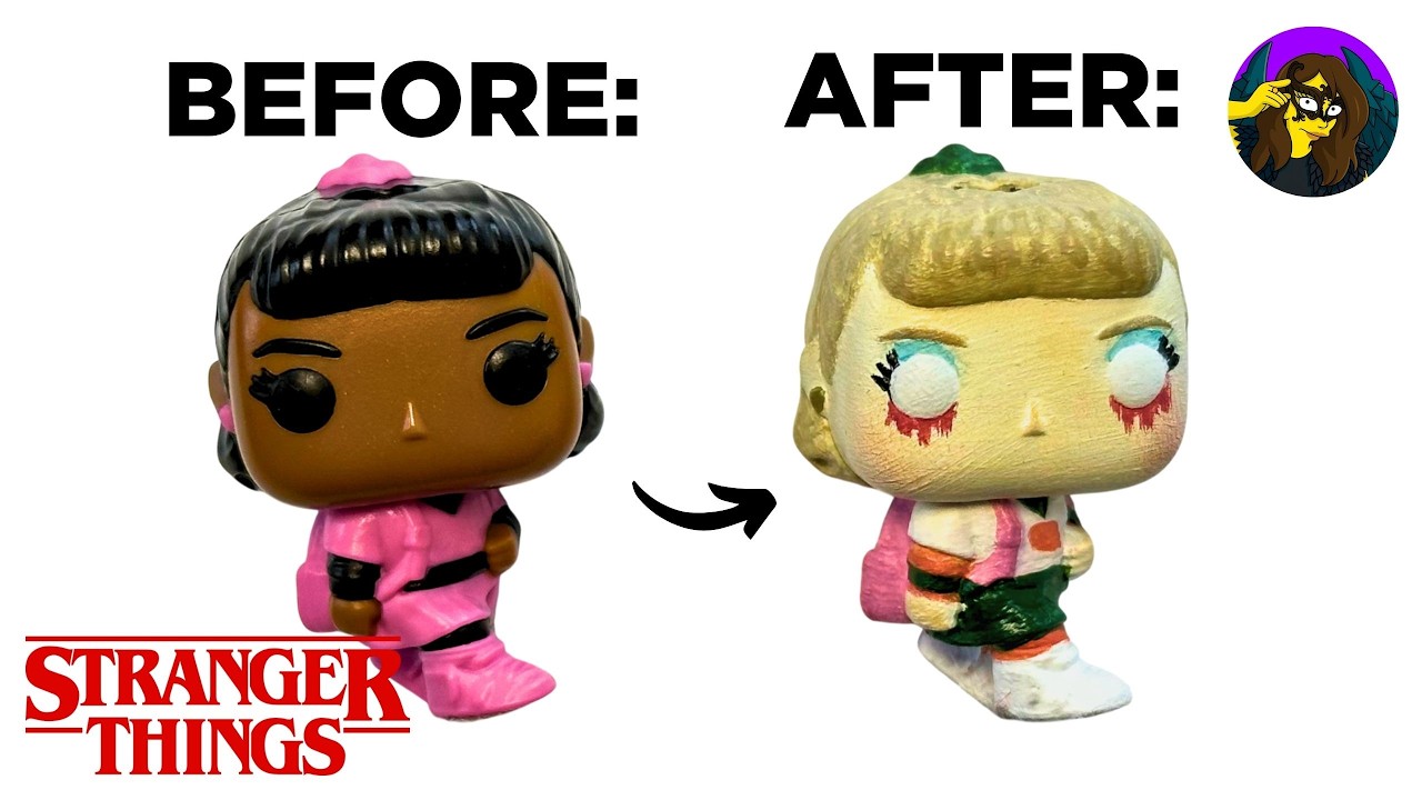 HOW TO MAKE (Paint) Chrissy from Stranger Things using Erica Kinder Joy Funko Pop DIY Tutorial