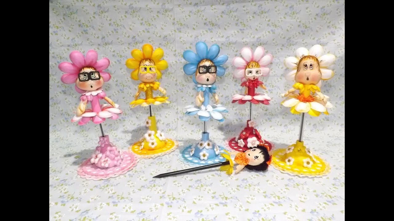 DIY Caneta Margarida em EVA