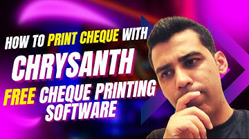 How to Print Cheque in Printer | How to Print Check with Chrysanth Free Cheque Printing Software