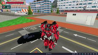 Flying Robot Transform Car Games  - Robô que Vira Carro, Tanque, Jato e Helicóptero! screenshot 2
