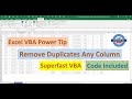 Remove Excel Duplicates Any Column Instantly (Code Included)