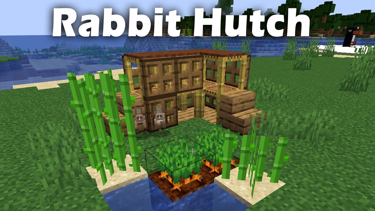 Minecraft Rabbit Hutch Tutorial - YouTube