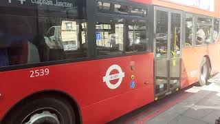 2539 YY16YKF on route 344 departing for Clapham Junction
