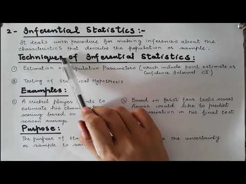 Video: Care sunt cele 2 ramuri principale ale statisticii?