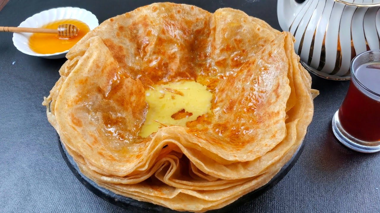 خبز الملوح بدون فرن ولاتنور خطوة خطوة وبطريقه بسيطه والنتيجه خرافيه Yemenis favorite bread malawah