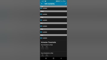 HS Team: Change Availability