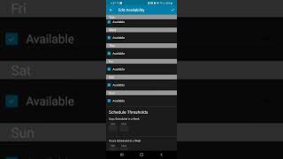 HS Team: Change Availability