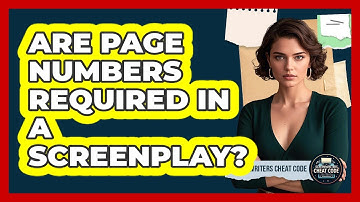 Are Page Numbers Required In A Screenplay?