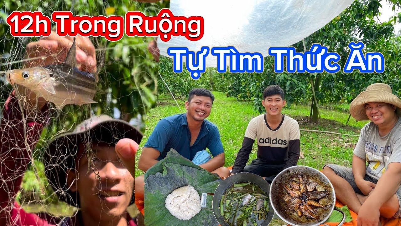 12h Trong Ruộng ,Giăng Lưới, Bắt Cá, Làm Nồi Canh Chua Cá Kho Dân Dã Miền Tây