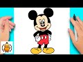 How To Draw Mickey Mouse | Easy Drawing Tutorial