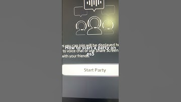 How to start a party on ps5