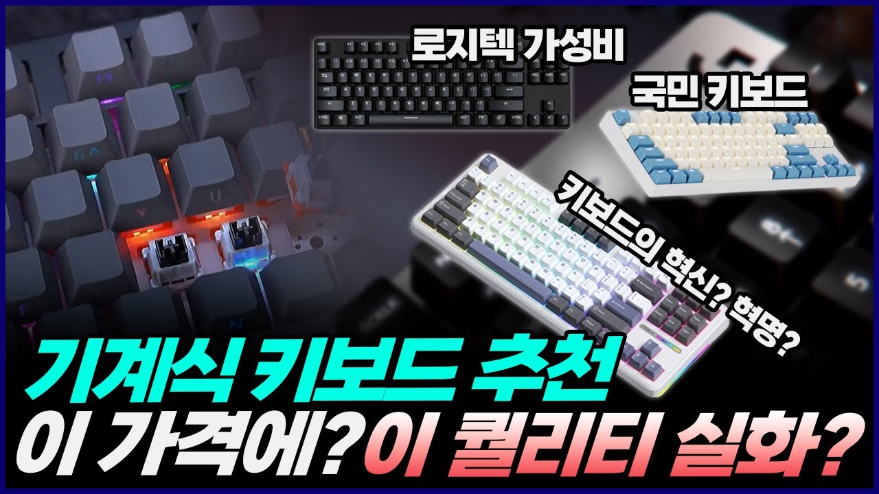 2024년 가성비 기계식 키보드 추천 | 이 가격에 이 퀄리티 실화? | AULA 독거미 F87 | 로지텍 G413SE | COX 게이트론