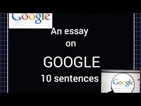 Google Essay|10 Sentences #google #englishessay - YouTube