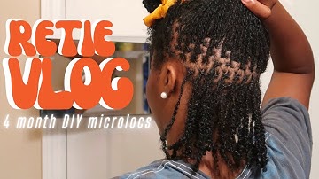retightening microlocs | how to interlock locs | 2 point rotation | how to maintain locs