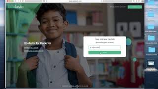 Logging into Edulastic