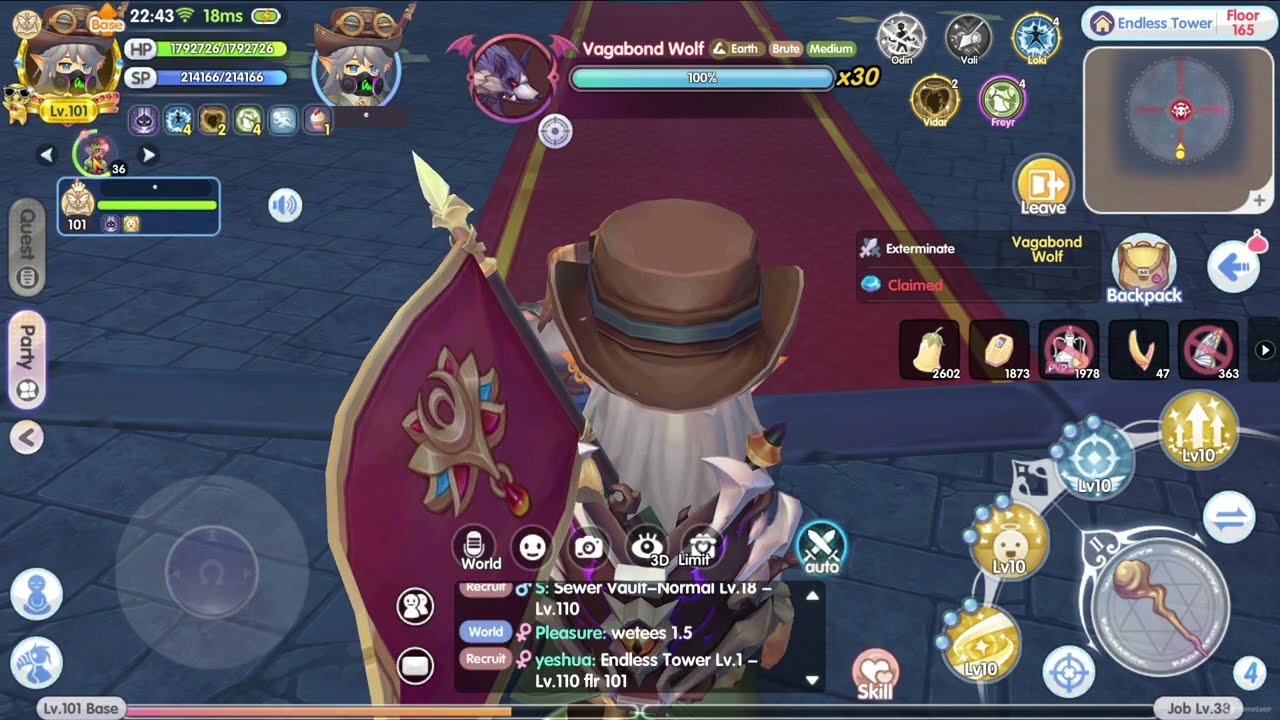 ARCHBISHOP F2P SOLO VAGABOND ET FLOOR 165.