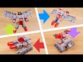 How to build mini LEGO bricks Quadruple changer transformer mech - Megaquad