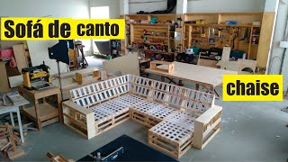 Sofá de canto com chaise e suta digital/ Corner sofa and new tool Part 1