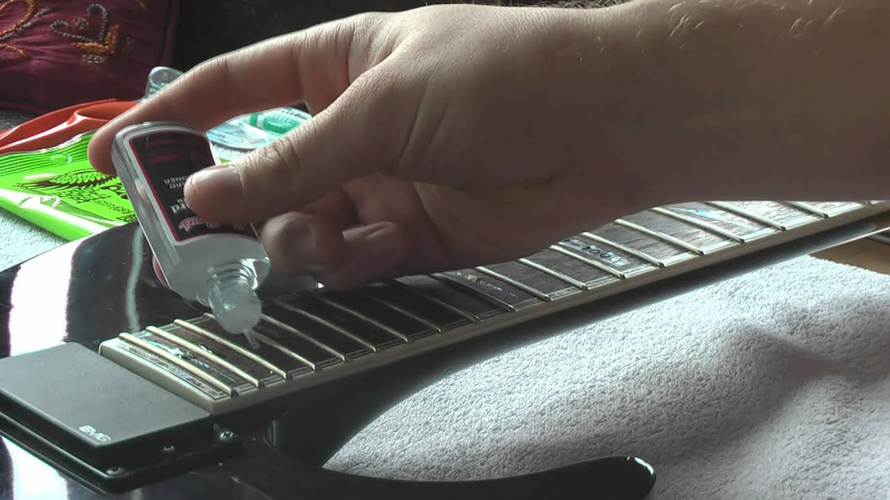 Guitar Maintenance tips String change, cleaning fretboard, prebending