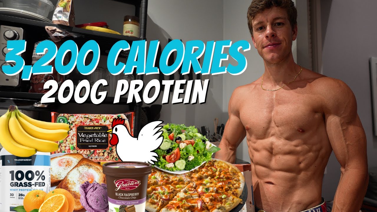 Full Day of Eating 3,200 Calories EXTRA High Protein Diet To Build
