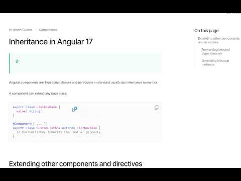 Angular 17 Tutorial | Angular 17 Component Inheritance | Extending other components and directives