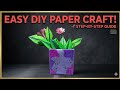 LEARN TO MAKE IT 4-Minute Paper Craft Tutorial#flowers #boquita #paperflower
