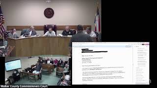 Walker County Commissioners Court Regular Session February 9, 2026