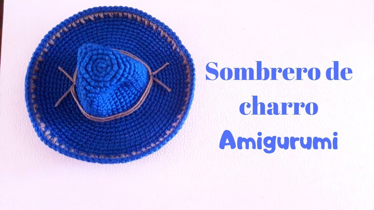 Como tejer un SOMBRERO DE CHARRO a CROCHET paso a paso