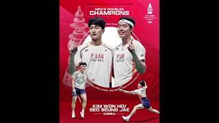 Seo Seung Jae/Kim Won Ho Juara HSBC WT 2025  #bwfhsbcworldtourfinal2025