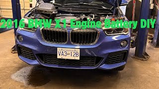 2016 BMW X1 Engine Battery DIY step by step