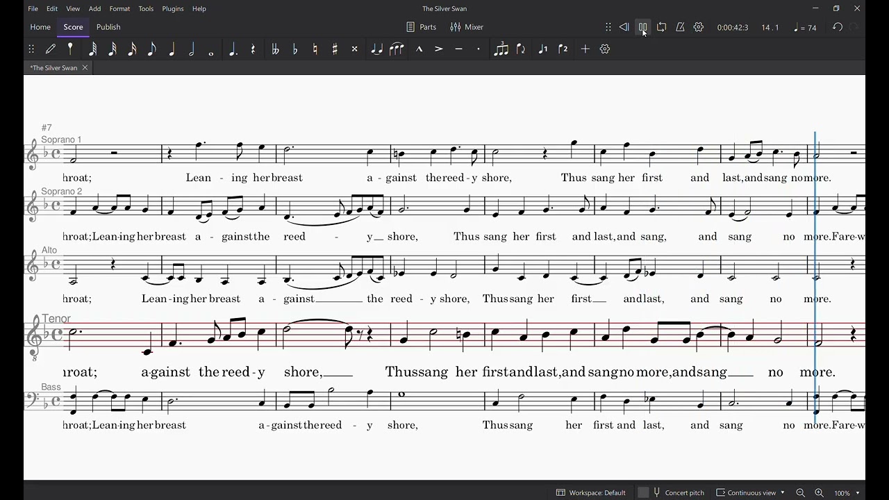 The Silver Swan  Tenor