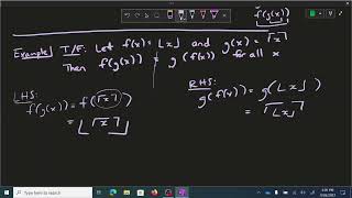 Function Compositions - Floor and Ceiling Example