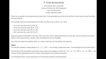 F. Chat Screenshots Codeforces Round 925 (Div. 3)
