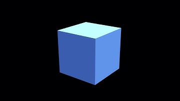 3D Rotating Blue Cube Looping Graphic Copyright Free | 10 Minutes