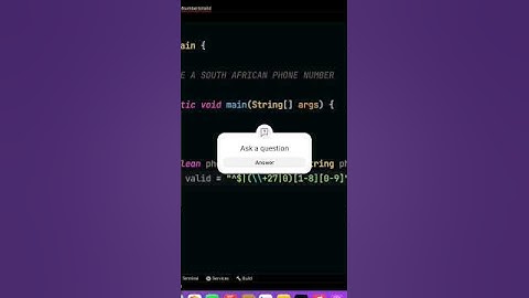 RegeX pattern to validate South African phone numbers #java #coding