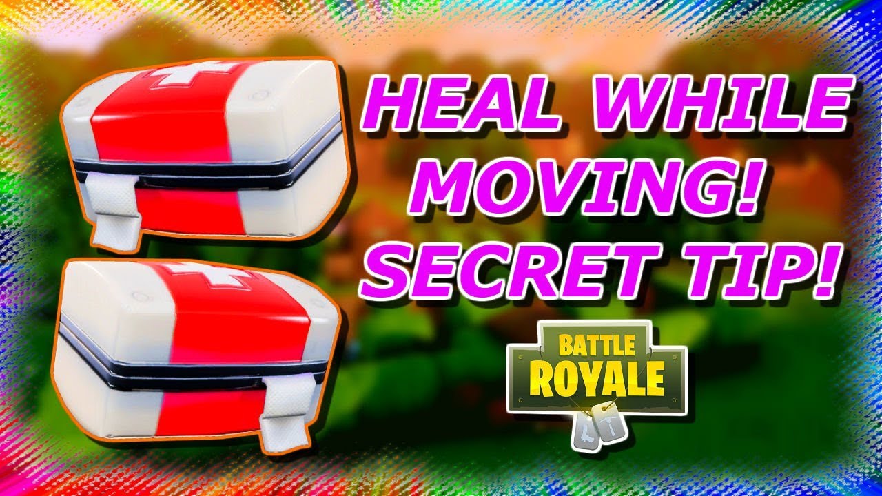HOW TO HEAL WHILE MOVING! NEW SECRET EXPOSED! (FORTNITE BATTLE ROYALE