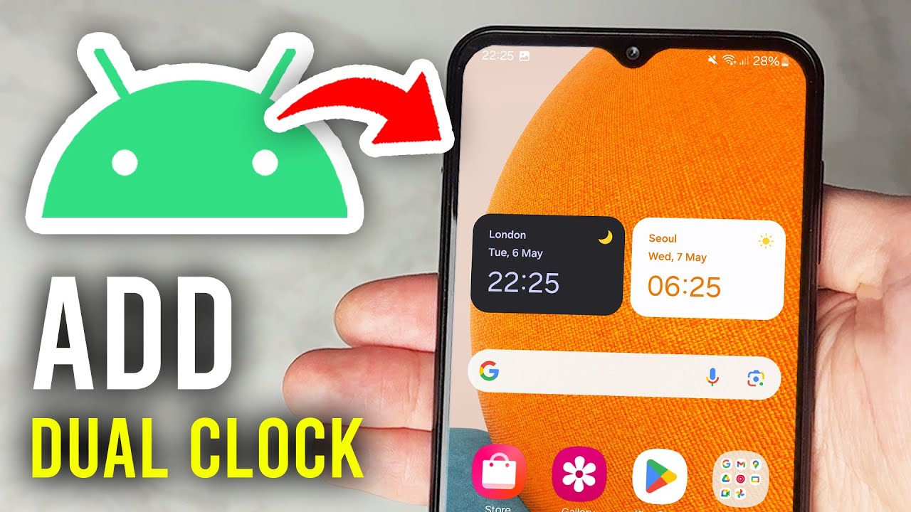 Android 2 Clock How To Add Dual Screen Clock Widget On Android - Full Guide - YouTube
