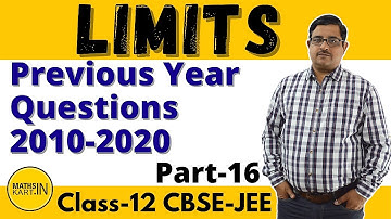Previous Year Questions of LIMITS | Limits Class 12 JEE, PART-16 | MathsKart