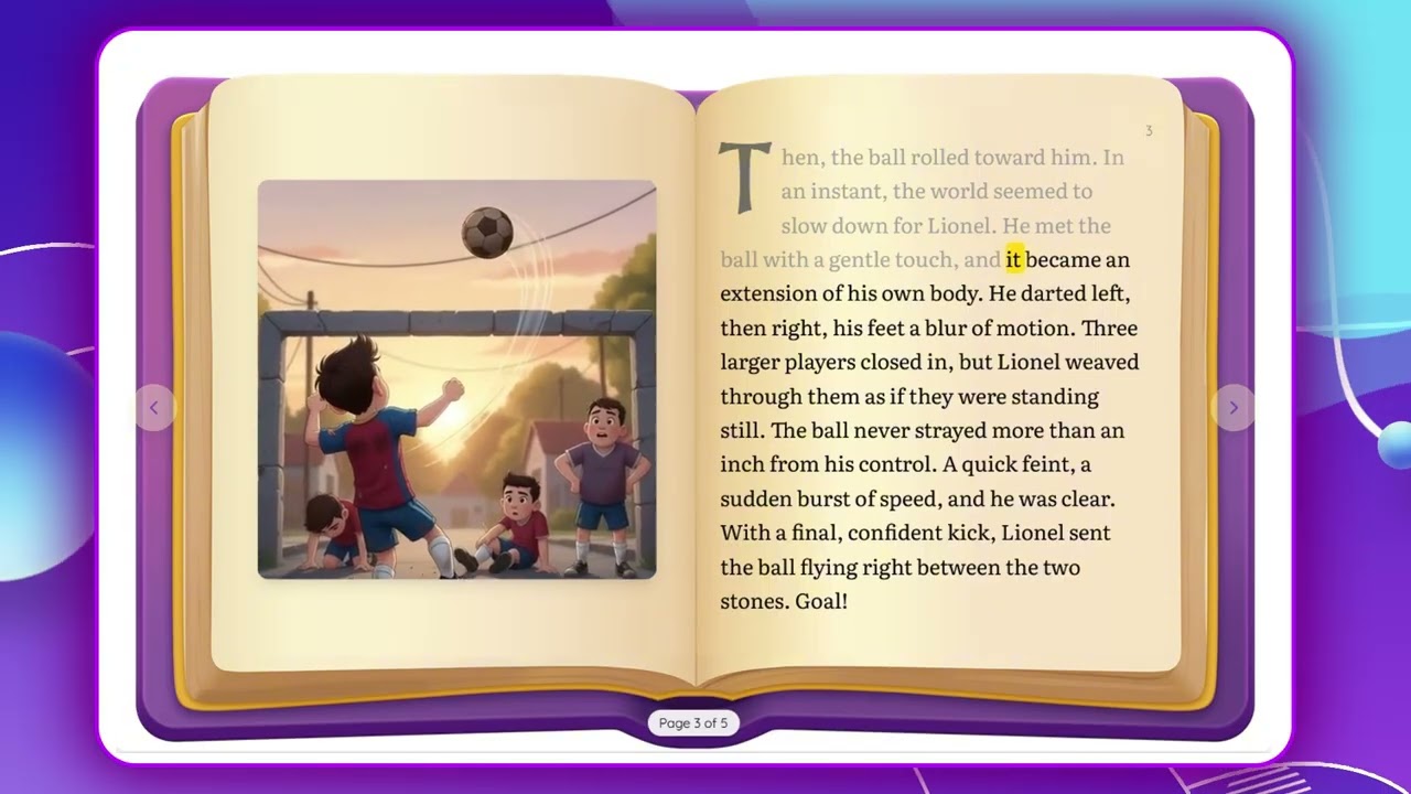 Lionel Messi Read Aloud | Follow Along Story (Narrated) -Lionel's Street Symphony | StoryBud