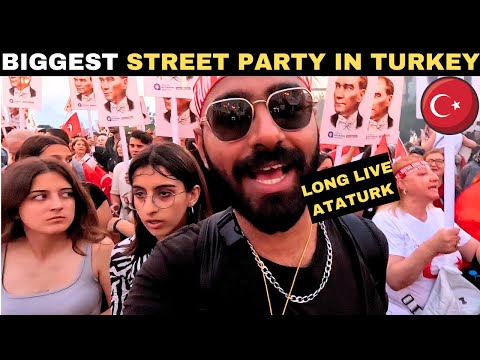 BIGGEST STREET PARTY IN ANTALYA TURKEY 🇹🇷 (sponsored by the Turkish Government)