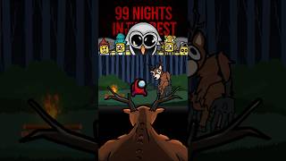 Mini Crewmate Kills 99 Nights in the Forest | Recap #animations